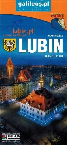 Premium MAPA TURYSTYCZNA - LUBIN, POWIAT LUBI艃SKI W.2022