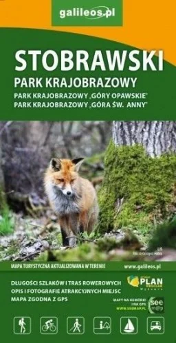 Łatwy zwrot MAPA TURYSTYCZNA - STOBRAWSKI PARK KRAJOBRAZOWY