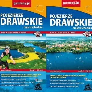 MAPA TURYSTYCZNA -POJEZIERZE DRAWSKIE (KOMPLET) Niska cena