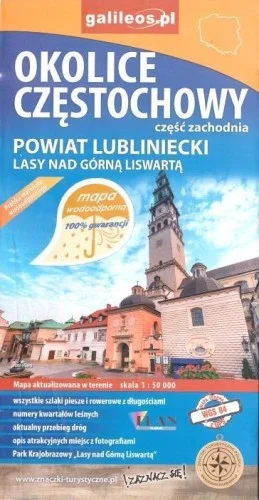 MAPA WODOODPORNA - OK. CZĘSTOCHOWY CZ.ZACHODNIA Wyprzedaż