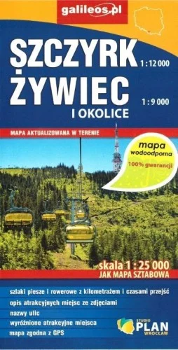 MAPA WODOODPORNA - SZCZYRK, ŹYWIEC I OKOLICE Kup online