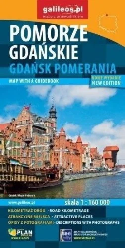 MAPA Z PRZEWODNIKIEM -POMORZE GDA艃SKIE W.ANGIELSKA Premium