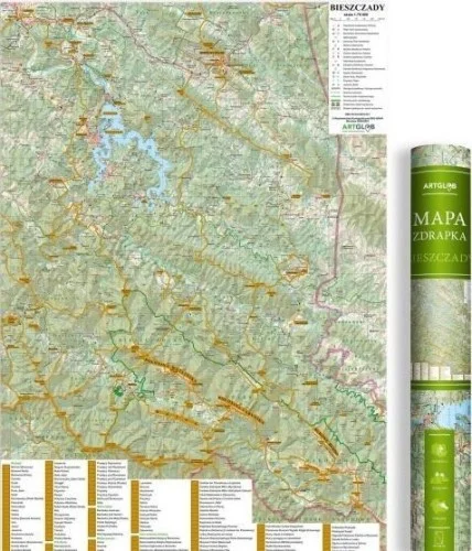 MAPA ZDRAPKA - BIESZCZADY 1:75 000, PRACA ZBIOROWA Darmowy zwrot