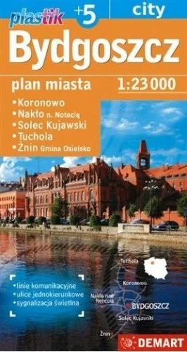PLAN MIASTA - BYDGOSZCZ +5 1:23 000 W.2023 Kup teraz