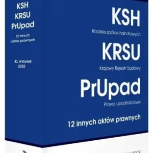 KODEKS SPŁEK HANDLOWYCH KRAJOWY REJESTR SDOWY... Zamów dziś