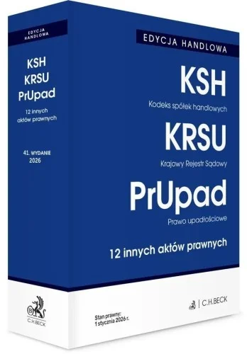 KODEKS SPŁEK HANDLOWYCH KRAJOWY REJESTR SDOWY... Zamów dziś