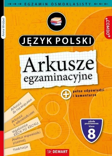 ARKUSZE EGZAMINACYJNE J. POLSKI DLA 8-KLASISTY Hit sprzedaży