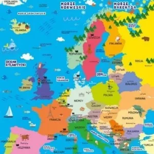 DWUSTRONNA PLANSZA/śCIGA A4 EUROPA Obniżka ceny