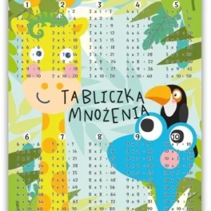 Obniżka ceny DWUSTRONNA PLANSZA/śCIGA A4 ŹYRAFA