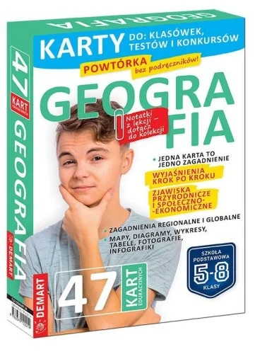 GEOGRAFIA. KARTY EDUKACYJNE Nowość