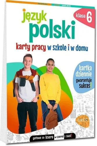 JĘZYK POLSKI. KARTY PRACY W SZKOLE I W DOMU SP6 Taniej