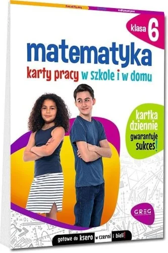 Cena promocyjna MATEMATYKA SP 6 KARTY PRACY W SZKOLE I W DOMU