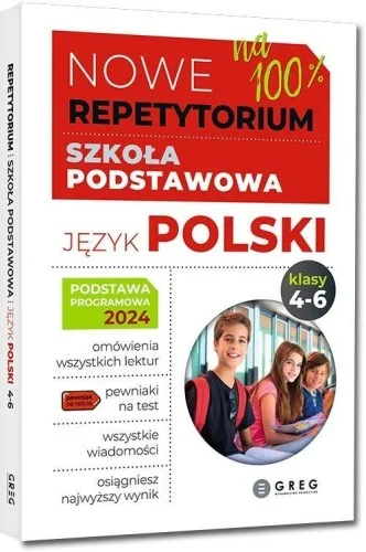 Nie przegap NOWE REPETYTORIUM SP JĘZYK POLSKI KL 4-6