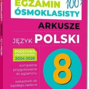 NOWY EGZAMIN SMOKLASISTY J. POLSKI ARKUSZE 2024.. Szybka wysyłka