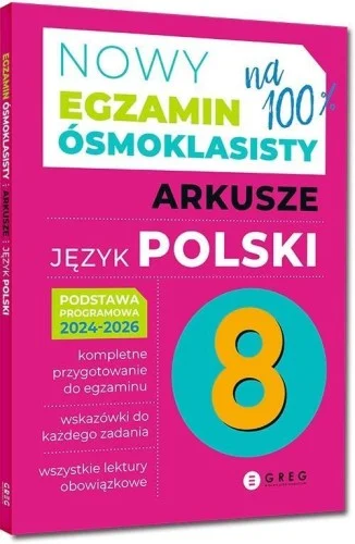 NOWY EGZAMIN SMOKLASISTY J. POLSKI ARKUSZE 2024.. Szybka wysyłka