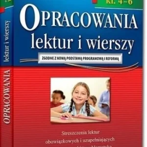 Wyjątkowa oferta OPRACOWANIA SP 4-6 LEKTUR I WIERSZY W.2018 GREG