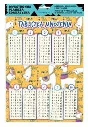 Nie przegap PLANSZA EDUKACYJNA A4 TABLICZKA MNOŹENIA LAMY